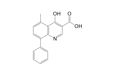 4-hydroxy-5-methyl-8-phenyl-3-quinolinecarboxylic acid