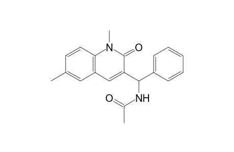 3-(1-Acetylamino-1-phenylmethyl)-1,6-dimethylquinolin-2(1H)-one