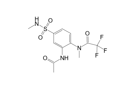 Acetamide, N-[2-(acetylamino)-4-[(methylamino)sulfonyl]phenyl]-2,2,2-trifluoro-N-methyl-