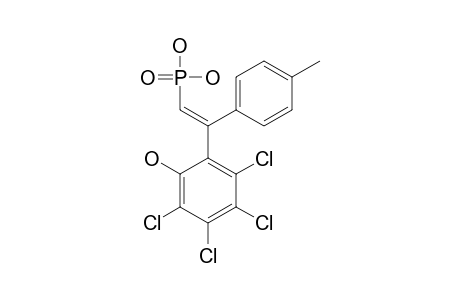 2-(1-HYDROXY-2,3,4,5-TETRACHLOROPHENYL)-2-(PARA-METHYLPHENYL)-VINYLPHOSPHONIC_ACID