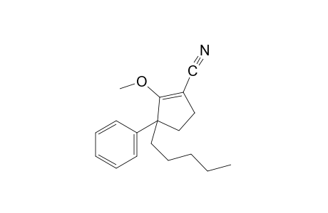 2-methoxy-3-pentyl-3-phenyl-1-cyclopentene-1-carbonitrile