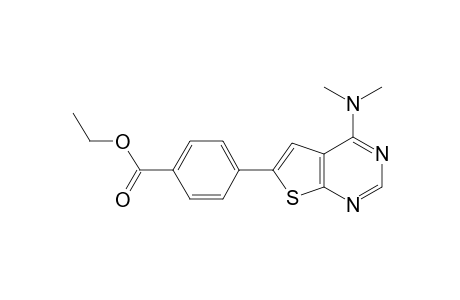 Ethyl 4-(4-(dimethylamino)thieno[2,3-d]pyrimidin-6-yl)benzoate