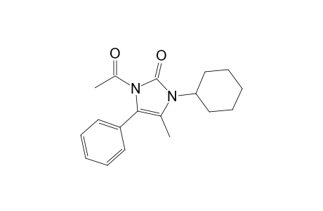 1-Acetyl-1,3-dihydro-3-cyclohexyl-4-methyl-5-phenyl-2H-imidazol-2-one