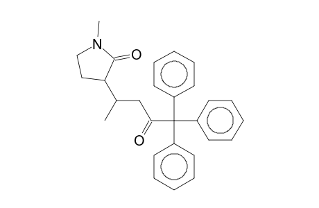 1-Methyl-3-(1-methyl-3-oxo-4,4,4-triphenyl-butyl)pyrrolidin-2-one