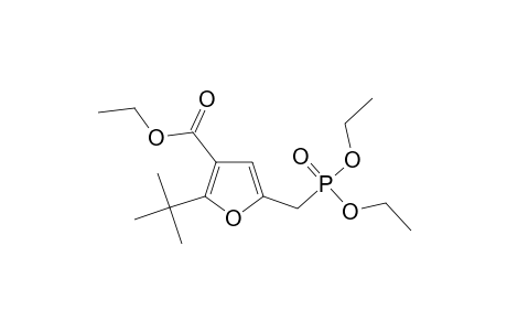 2-tert-Butyl-5-(diethoxyphosphorylmethyl)-3-furancarboxylic acid ethyl ester