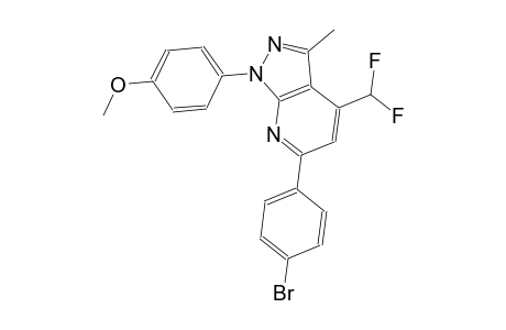 1H-pyrazolo[3,4-b]pyridine, 6-(4-bromophenyl)-4-(difluoromethyl)-1-(4-methoxyphenyl)-3-methyl-