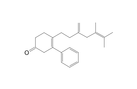 4-(5,6-Dimethyl-3-methylenehept-5-en-1-yl)-3-phenylcyclohex-3-en-1-one
