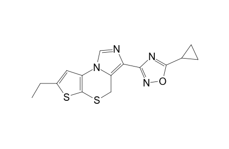 3-[5'-Cyclopropyl-1',2',4'-oxadiazol-3'-yl]-7-ethyl-4H-imidazo[1,5-d]thieno[2,3-b]-(1,4)-thiazine