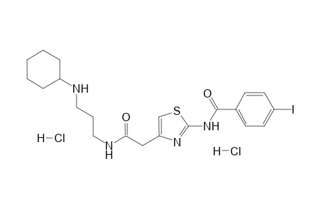 N-[3-(Cyclohexylamino)propyl]-2-[(4-iodophenylcarbonyl)amino]-1,3-thiazol-4-yl-acetamide dihydrochloride