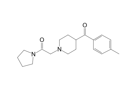 2-(4-(4-Methylbenzoyl)piperidin-1-yl)-1-(pyrrolidin-1-yl)ethan-1-one