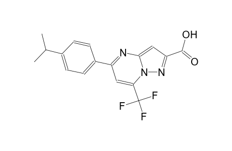 pyrazolo[1,5-a]pyrimidine-2-carboxylic acid, 5-[4-(1-methylethyl)phenyl]-7-(trifluoromethyl)-