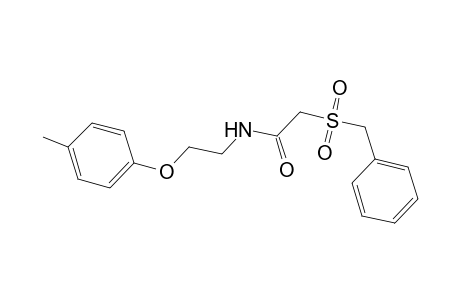 Acetamide, 2-benzylsulfonyl-N-[2-(4-tolyloxy)ethyl]-
