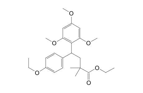 Ethyl 4-(4-ethoxyphenyl)-2,2-dimethyl-4-(2,4,6-trimethoxyphenyl)butanoate