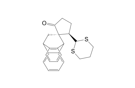 Spiro[cyclopentane-1,11'-[9,10]ethanoanthracen]-2-one, 5-(1,3-dithian-2-yl)-9',10'-dihydro-, (R*,R*)-(.+-.)-