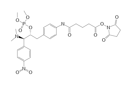 3-[4-[[5-[(2,5-DIOXO-1-PYRROLIDINYL)-OXY]-1,5-DIOXOPENTYL]-AMINO]-PHENYL]-2-(O,O-DIMETHYLPHOSPHORYL)-1-(4-NITROPHENYL)-N,N-DIMETHYLPROPYLAMINE