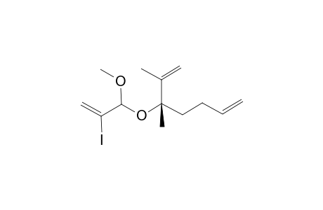 3-(2-iodanyl-1-methoxy-prop-2-enoxy)-2,3-dimethyl-hepta-1,6-diene