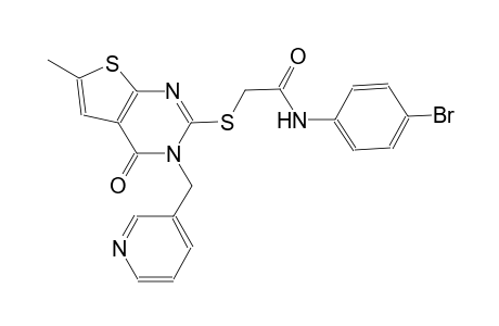 N-(4-bromophenyl)-2-{[6-methyl-4-oxo-3-(3-pyridinylmethyl)-3,4-dihydrothieno[2,3-d]pyrimidin-2-yl]sulfanyl}acetamide