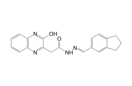 3-hydroxy-2-quinoxalineacetic acid, [(5-indanyl)methylene]hydrazide