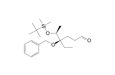 (4R,5S)-4-benzoxy-5-[tert-butyl(dimethyl)silyl]oxy-4-ethyl-hexanal