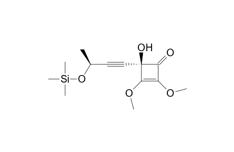 2-Cyclobuten-1-one, 4-hydroxy-2,3-dimethoxy-4-[3-[(trimethylsilyl)oxy]-1-butynyl]-, (R*,S*)-
