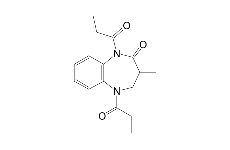 3-Methyl-1,5-dipropionyl-2,3,4,5-tetrahydro-1H-1,5-benzodiazepin-2-one