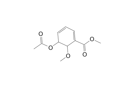 1,3-Cyclohexadiene-1-carboxylic acid, 5-(acetyloxy)-6-methoxy-, methyl ester, trans-
