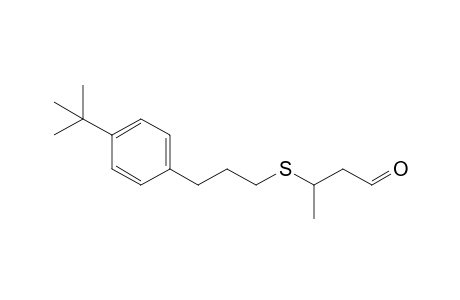 3-((3-(4-(tert-butyl)phenyl)propyl)thio)butanal