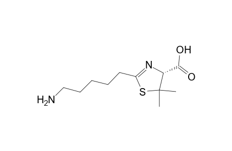 (R)-2-(5-Aminopentyl)-5,5-dimethyl-4,5-dihydro-1,3-thiazole-4-carboxylic Acid