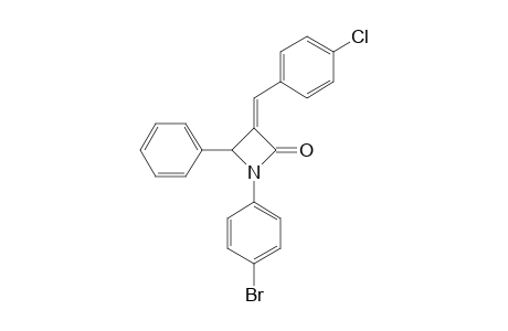 (Z)-1-(4-BROMOPHENYL)-3-(4-CHLOROBENZYLIDENE)-4-PHENYLAZETIDIN-2-ONE