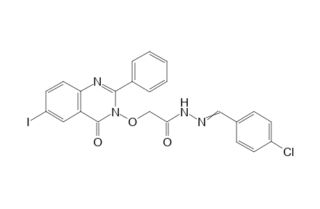 N'-(4-Chlorobenzylidene)-2-(6-iodo-4-oxo-2-phenylquinazolin-3(4H)-yloxy)acetohydrazide