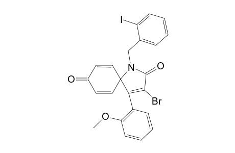 3-Bromo-1-(2-iodobenzyl)-4-(2-methoxyphenyl)-1-azaspiro-[4.5]deca-3,6,9-triene-2,8-dione