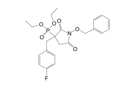 DIETHYL-[1-BENZYLOXY-3-(4-FLUOROBENZYL)-2,5-DIOXOPYRROLIDIN-3-YL]-PHOSPHONATE