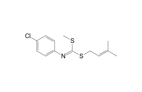 3-Methylbut-2-en-1-yl Methyl N-(4-chlorophenyl)dithiocarbonimidate