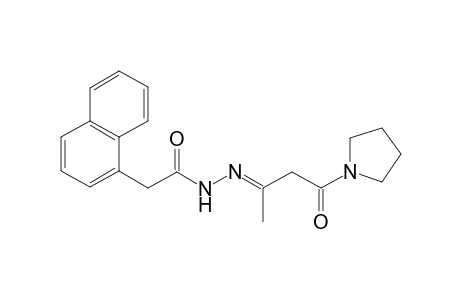 Naphthalen-1-yl-acetic acid (1-methyl-3-oxo-3-pyrrolidin-1-yl-propylidene)-hydrazide
