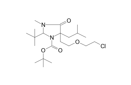 2-t-Butyl-5-[2-(2-chloroethoxy)ethyl]-5-isobutyl-3-methyl-4-oxoimidazolidine-1-carboxylic acid, t-butyl ester