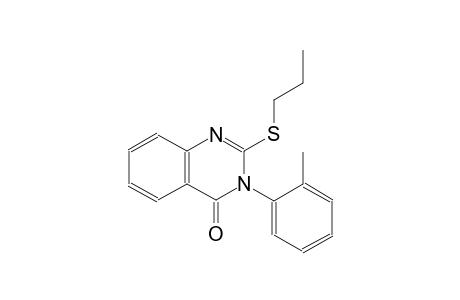 3-(2-methylphenyl)-2-(propylsulfanyl)-4(3H)-quinazolinone