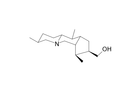 1,5,10-Trimethyl-4-(hydroxymethyl)-8-aza-tricyclo[7.4.4.0]tridecane