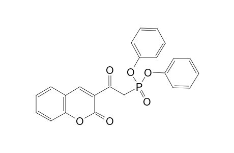 3-(2-Diphenoxyphosphoryl-1-oxoethyl)-1-benzopyran-2-one
