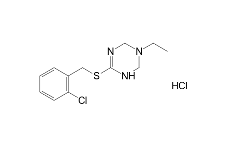 6-[(o-chlorobenzyl)thio]-3-ethyl-1,2,3,4-tetrahydro-s-triazine, monohydrochloride