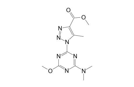 1H-1,2,3-Triazole-4-carboxylic acid, 1-[4-(dimethylamino)-6-methoxy-1,3,5-triazin-2-yl]-5-methyl-, methyl ester