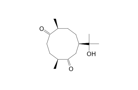 [2S-(2R*,6R*,9S*)]-9-(1-Hydroxy-1-methylethyl)-2,6-dimethyl-1,5-cyclodecanedione