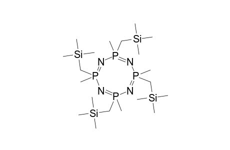 trimethyl-[[2,4,6,8-tetramethyl-4,6,8-tris(trimethylsilylmethyl)-1,3,5,7-tetraza-2$l^{5},4$l^{5},6$l^{5},8$l^{5}-tetraphosphacycloocta-1,3,5,7-tetraen-2-yl]methyl]silane