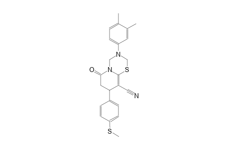 2H,6H-pyrido[2,1-b][1,3,5]thiadiazine-9-carbonitrile, 3-(3,4-dimethylphenyl)-3,4,7,8-tetrahydro-8-[4-(methylthio)phenyl]-6-oxo-