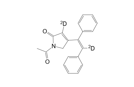 2H-Pyrrol-2-one-3-d, 1-acetyl-4-(1,2-diphenylethenyl-2-d)-1,5-dihydro-, (Z)-