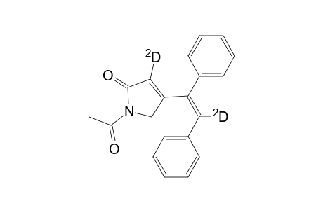 2H-Pyrrol-2-one-3-d, 1-acetyl-4-(1,2-diphenylethenyl-2-d)-1,5-dihydro-, (Z)-