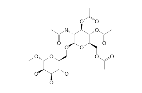 2-N-ACETYL-BETA-GLUCOPYRANOSYL-(1B->6)-1A-METHYL-ALPHA-MANNOPYRANOSIDE