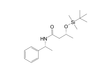 (+)-N-(1(R)-Phenylethyl)-3(R)-tert-butyldimethylsilyloxybutyramide