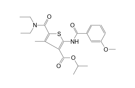 3-thiophenecarboxylic acid, 5-[(diethylamino)carbonyl]-2-[(3-methoxybenzoyl)amino]-4-methyl-, 1-methylethyl ester