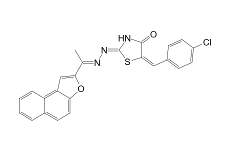 5-(4"-Chlorobenzylidene)-2-{[1'-(naphtho[2,1-b]furan-2'-yl)-ethylidene]hydrazono}-thiazolidin-4-one