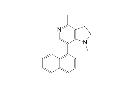1,4-Dimethyl-7-(1-naphthyl)-2,3-dihydro-1H-pyrrolo[3,2-c]pyridine